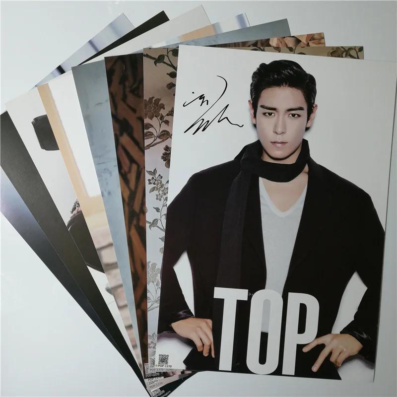 

8*(42x29cm)T.O.P Choi Seung Hyun around Posters Wall Stickers Gift KPOP posters BIGBANG