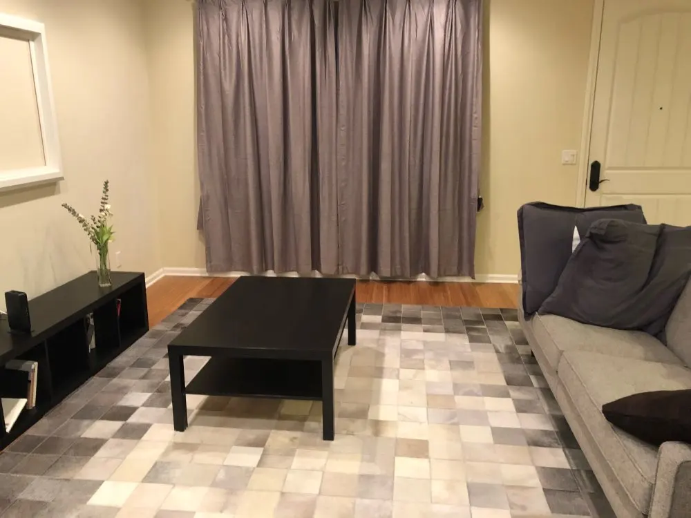 

Natural Grey White Beige Cowhide Carpet Real Fur Hides Leather Cow Skin Patchwork Premium Rug