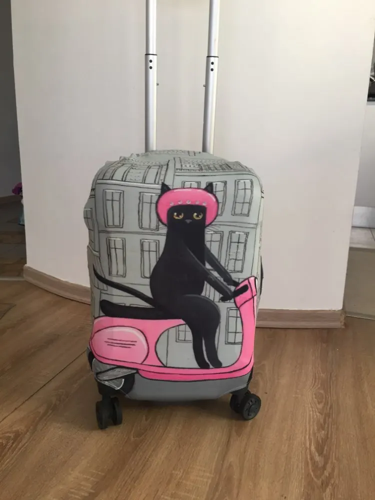 FORUDESIGNS Elastic Luggage Protective Dust Covers Printing 18-30inch Travel Suitcase Cover Waterproof Luggage Suitcase Cover FORUDESIGNS Elastic Luggage Protective Dust Covers Printing 18-30inch Travel Suitcase Cover Waterproof Luggage Suitcase Cover
