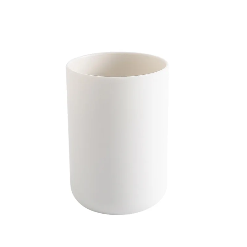 1 шт. портативная японская стильная чашка для зубной щетки для ванной простая чашка три цвета футляр для зубной щетки - Цвет: White