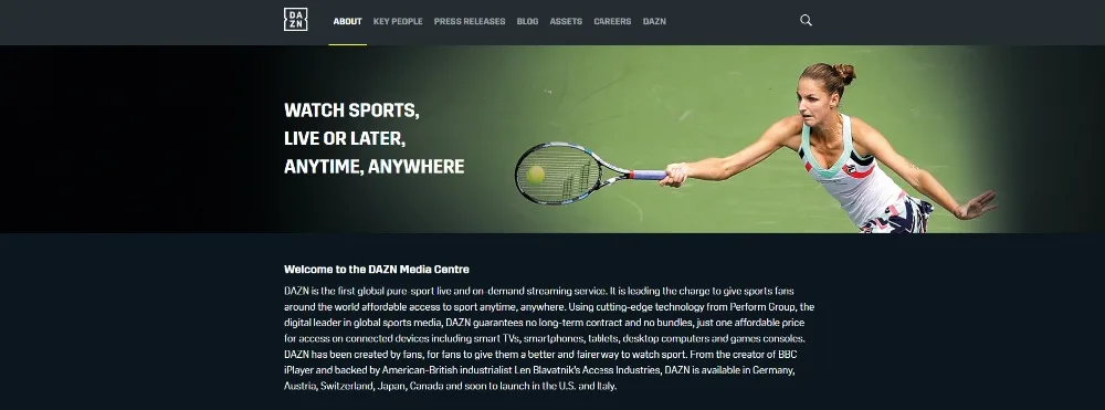 

1 Year DAZN IPTV Sports live and on demanding streaming with H96MINI 2G16G TV Box ESUNTV German ITALY Canada IPTV Set Top Box