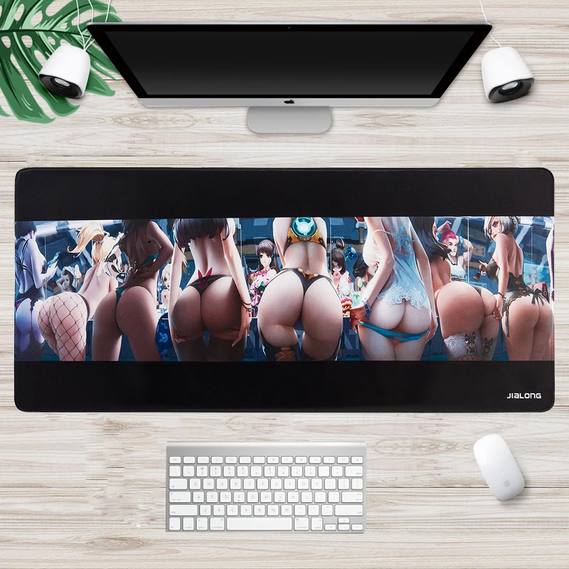 

JIALONG Gaming Mouse Pad Overwatch 3d Breast High Quality Mouse Pad Lol With Sexy Butt Non-slip Rubber Material 900*400mm