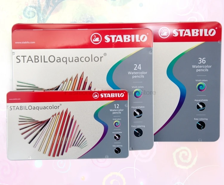 Stabilo 1612/1624/1636 Professional Color Lead 2.8mm Thickness Brightly Color Colored Pencil Easy To Color