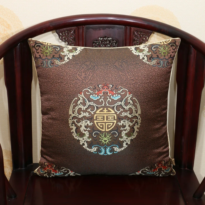 Роскошные утолщенные китайские подушки для сидений, диванные подушки, натуральный шелк тутового дерева, подушки для стула, декоративная задняя подушка для сидения коврик