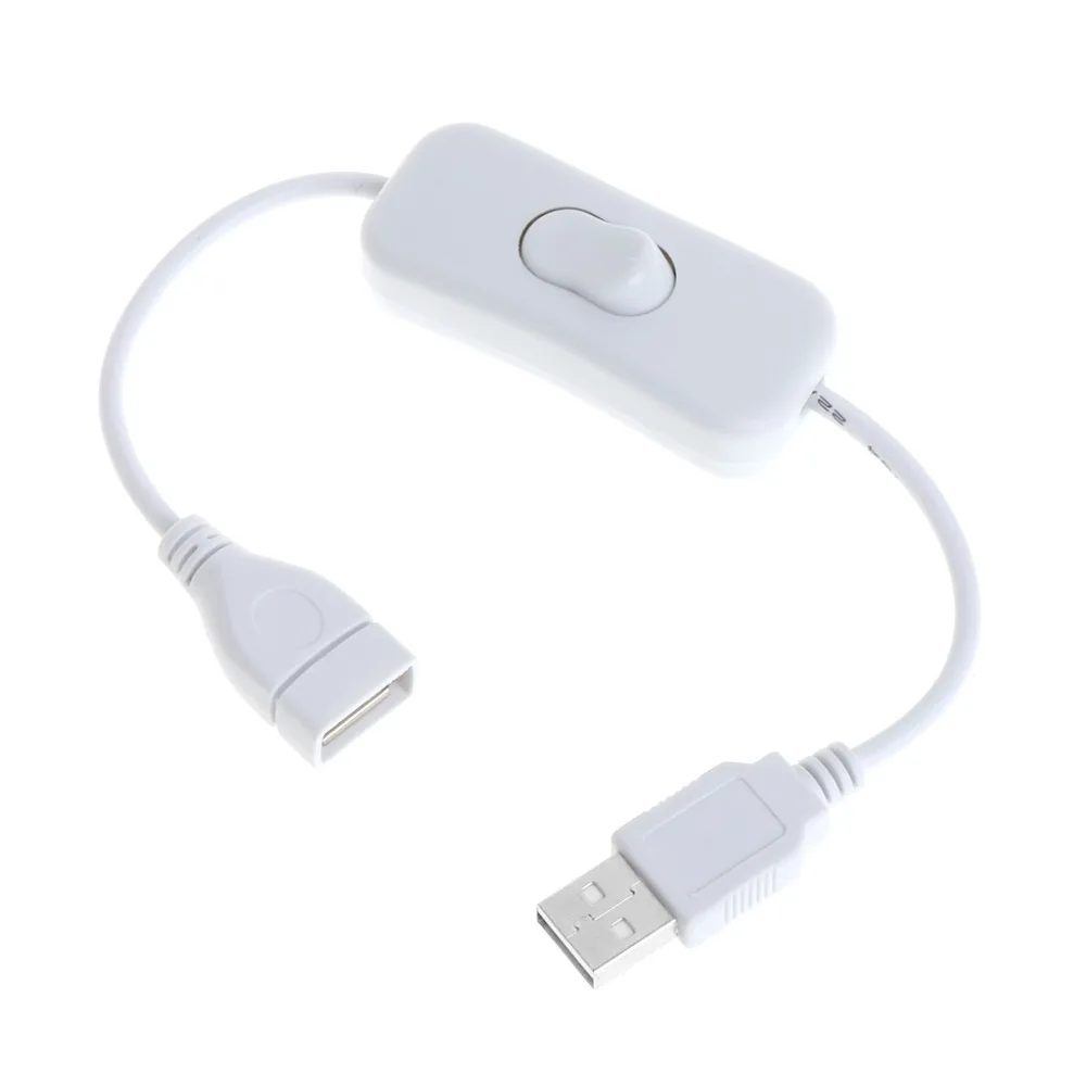 Новый удлинитель USB кабеля 28 см 2 0 A штекер-гнездо белый кабель с кабелем