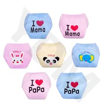 1 шт. Детские тренировочные штаны трусы подгузники многоразовая детская Пеленка из моющейся ткани водонепроницаемый тканевый подгузник хлопковые подгузники