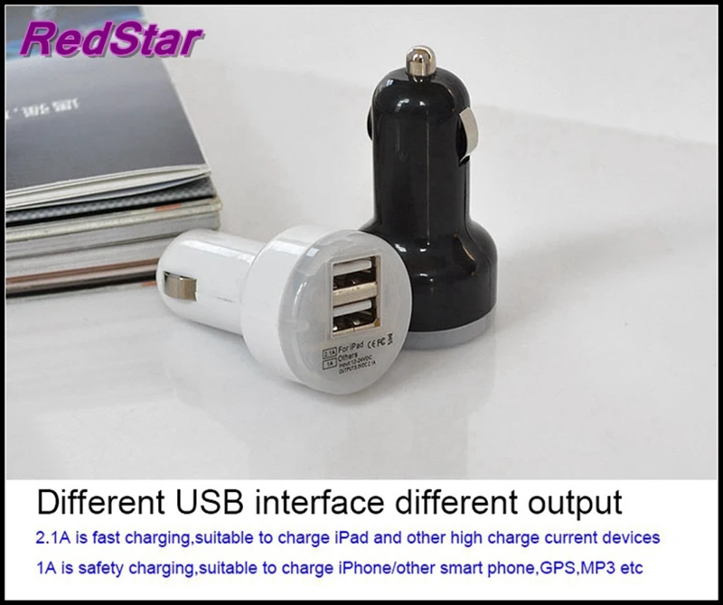 [ReadStar] автомобильное зарядное устройство с двумя стенками USB 2.1A 1A зарядное устройство для телефона 5 V 2A chager USB гаджеты