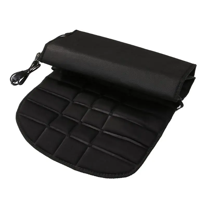 12V Heated Car Seat Cushion Cover Seat Winter Thermostat Heater Warmer Seatback Cardriver Auto Heating Heated Seat Cushion Pad