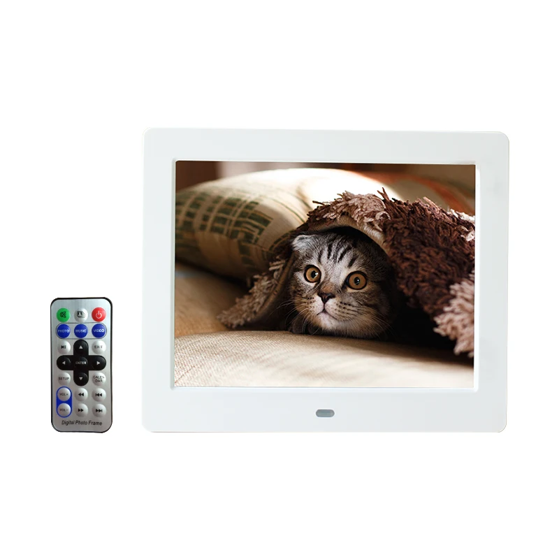 

8 inch Digital Photo Frame IPS screen 4:3 Electronic Photo Album HDMI 800*600 with Clock Calendar Desktop and Signage Player