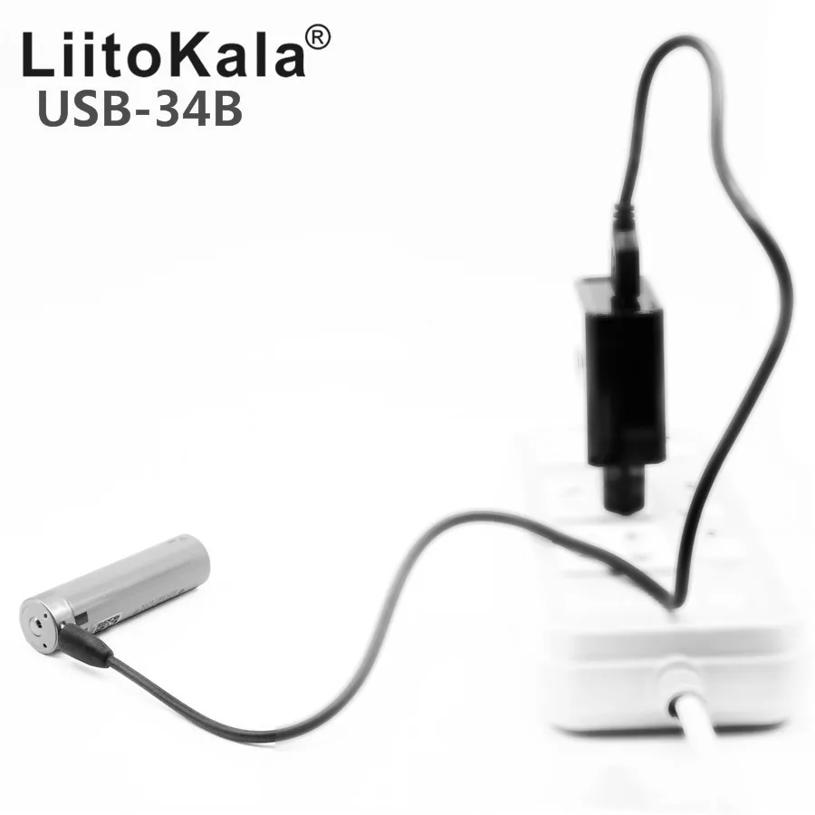 1 объектив USB-34B USB 18650 Аккумулятор 3,7 в 18650 3400 мАч литий-ионный перезаряжаемый аккумулятор USB с DC-charge светодиодный индикатор светильник