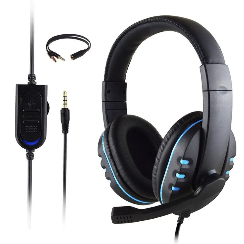 Gaming Headset Stereo Surround Headphone 3.5mm Wired Mic For PS4 Laptop For Xbox one Gamer Headphone