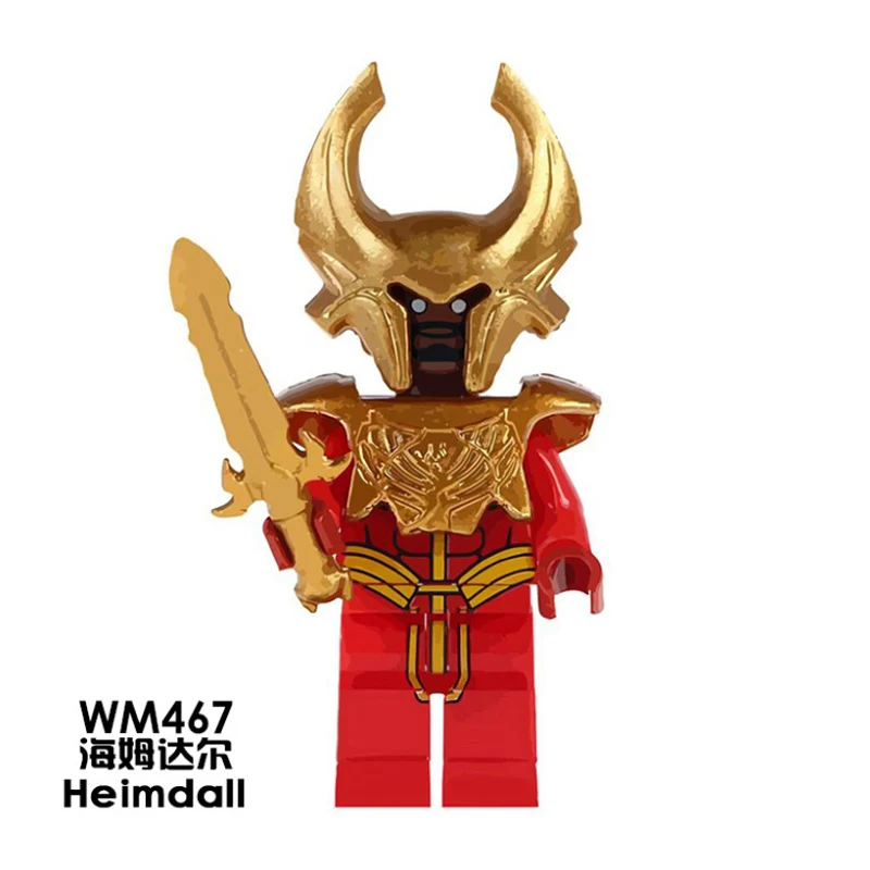 Buidling Blocks WM467 Heimdall Одиночная Распродажа супер герой леди Тор Локи модель экшн
