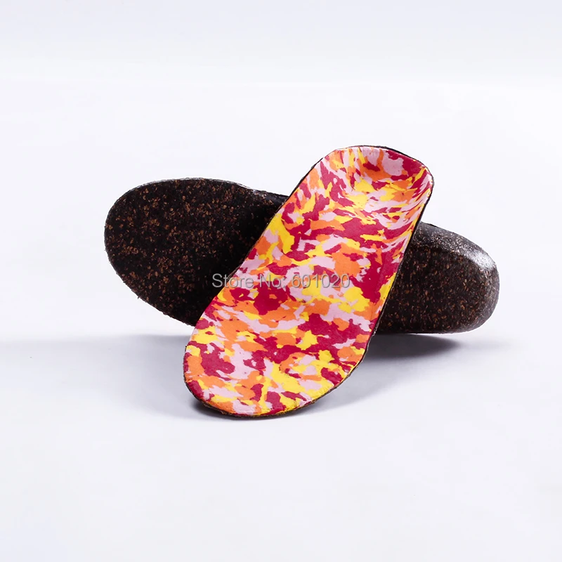 Foot arch support insole flat foot pad cork pad coconut kids insolein