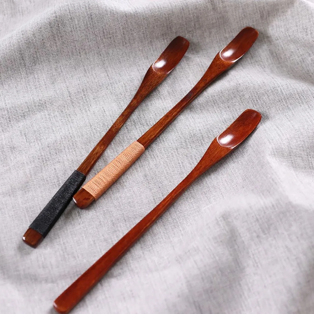 

Wooden Spoons Wood Soup Spoons for Eating Mixing Stirring Cooking Long Handle Spoon with Japanese Style Kitchen Utensil