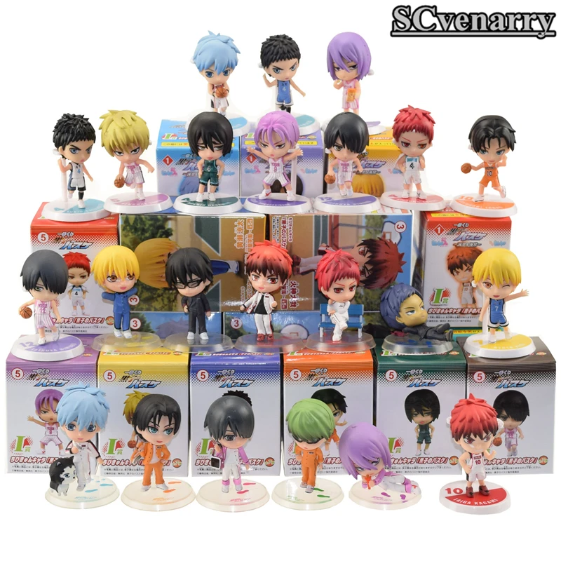 

new Anime Kuroko No Basketball Kuroko Tetsuya Kagami Taiga Kise Ryota Q ver. PVC Action Figure Model Toy Christmas gifts 10cm
