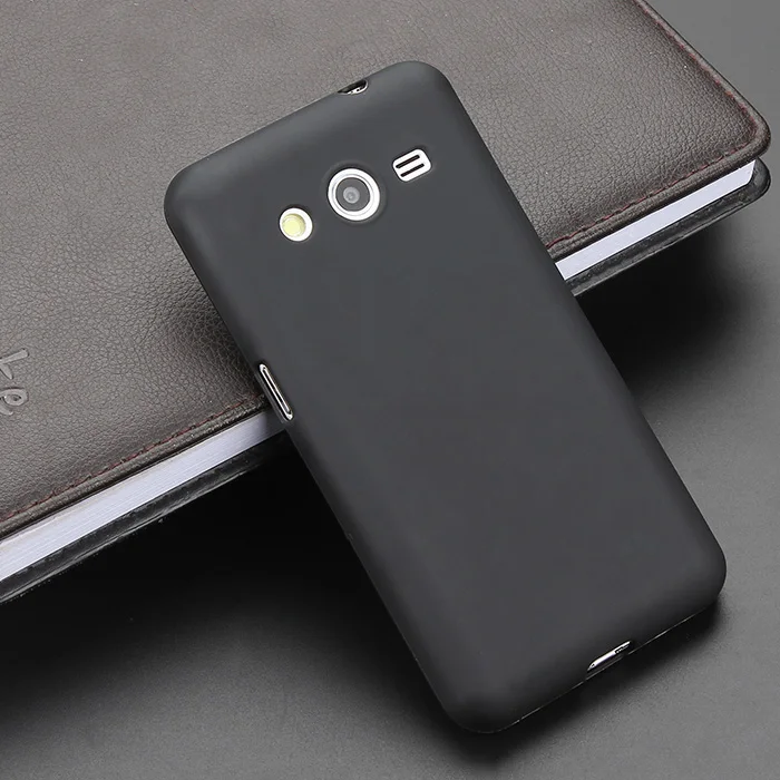 Черный гелевый ТПУ тонкий мягкий анти Лыжный чехол задняя крышка для samsung Galaxy Core2 G355H Core 2 G355 телефон резиновый силиконовый чехол