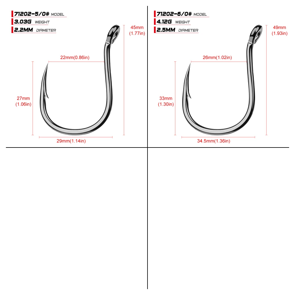100 шт. рыболовный крючок из высокоуглеродистой стали серии KUDAKO джиг крючок рыболовный крючок морской окунь 71202-1#-6/0# крючок