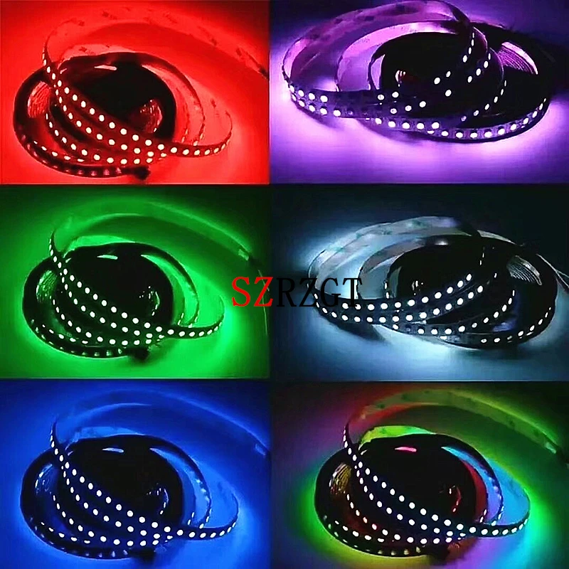 Светодиодная лента WS2812 2812B RGB 5 м/1 м светодиодная 60 IP20 IP67 водонепроницаемая