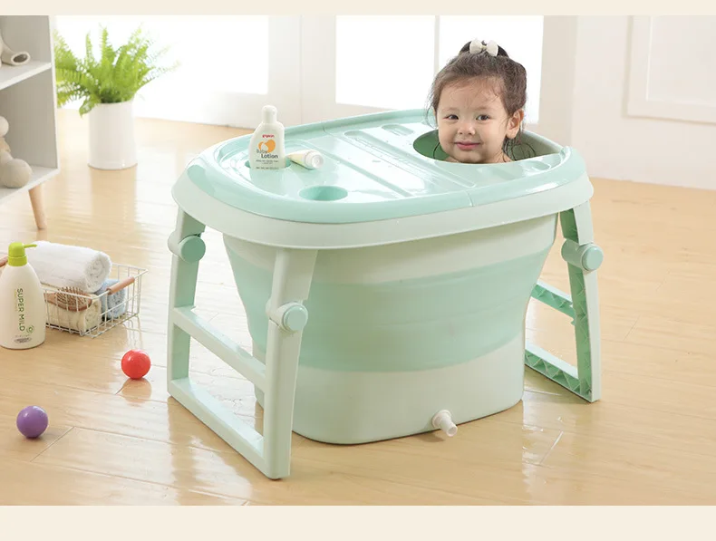 15% складные детские бассейны надувная ванна для детей складной Пластик резервуар сауны с лестницей ручка для крышки сохраняющий тепло; дизайн