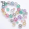 20mm Large Mixed Color Round Resin Beads Jewelry Making Diy Accessories Material with Hole Spacer Glitter Beads Wholesale P501 ► Photo 3/6