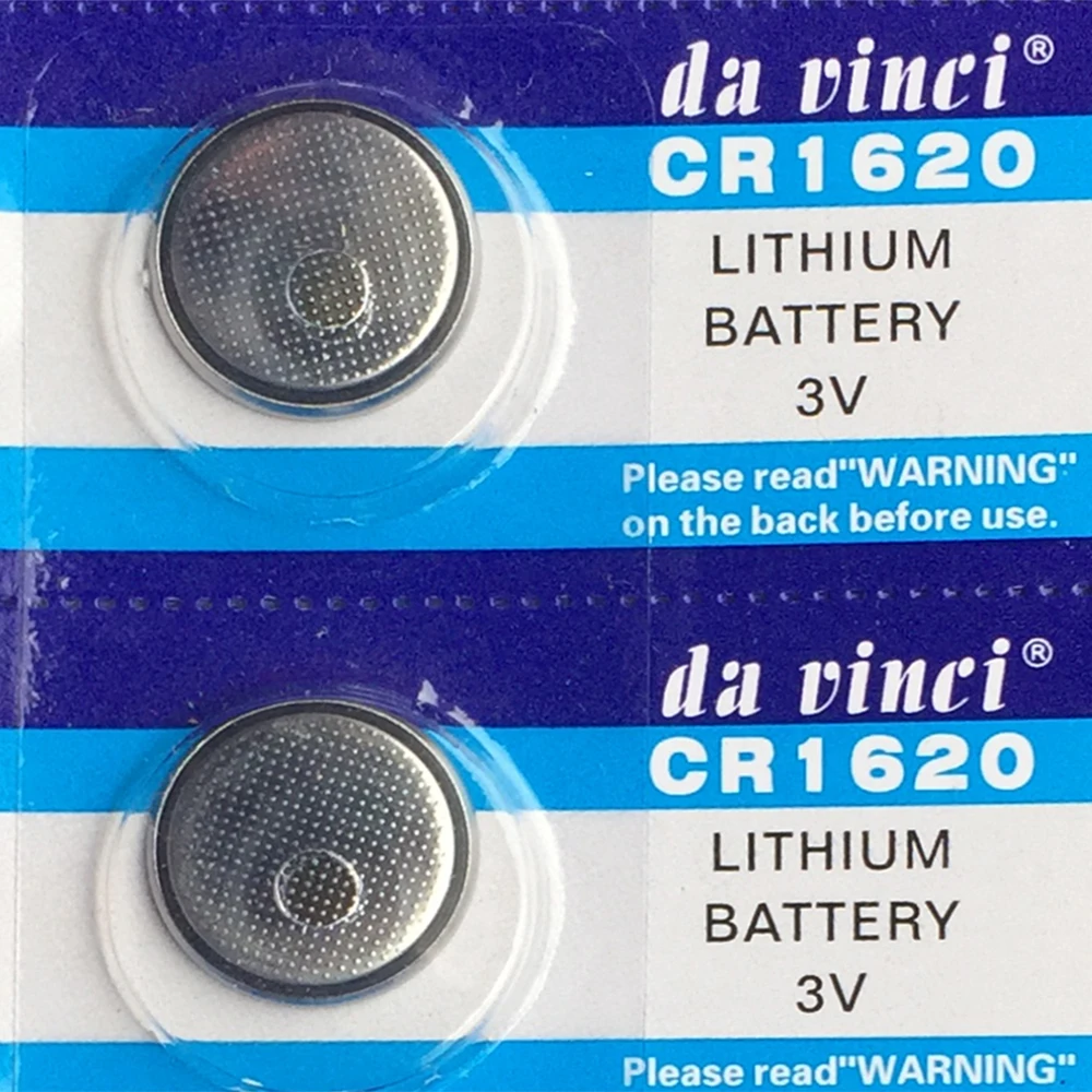 

5x CR1620 Button Cell Coin Batteries CR1620 ECR1620 DL1620 5009LC Car Remote Control Electric Alarm 3V Lithium Battery