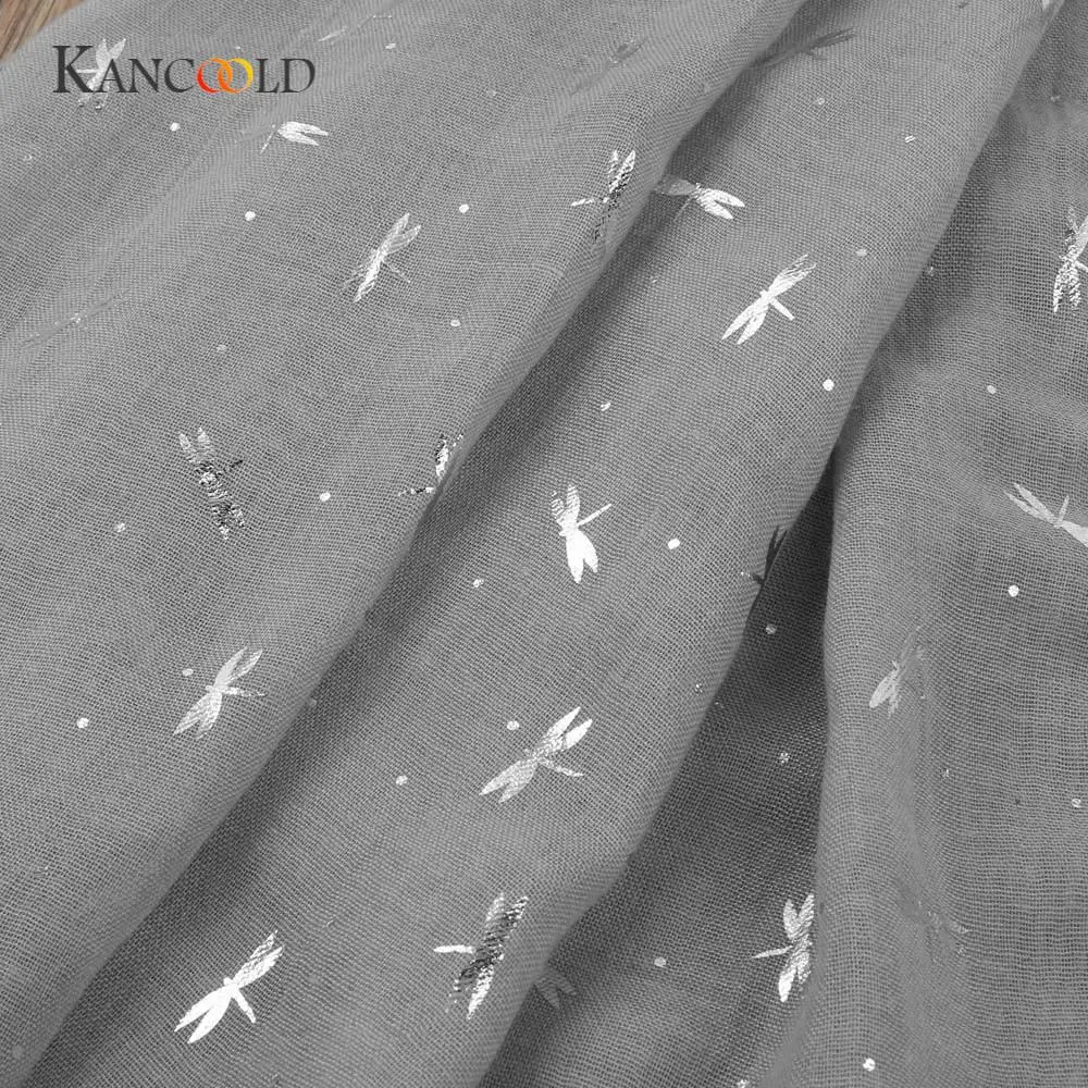 KANCOOLD шелковый шарф шаль Женская Золотая фольга уникальный стиль женская с