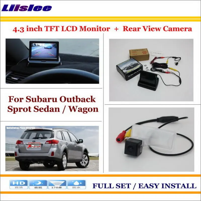 

Liislee For Subaru Outback Sprot Sedan / Wagon 2011~2015 - Car Reverse Rear Camera + 4.3" LCD Monitor = 2 in 1 Parking System