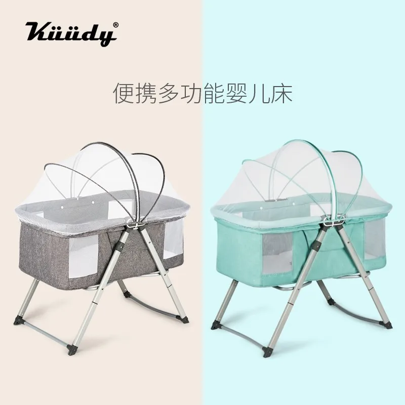 

Foldable Cradle Multifunction Newborn Crib Lightweight Baby Bed