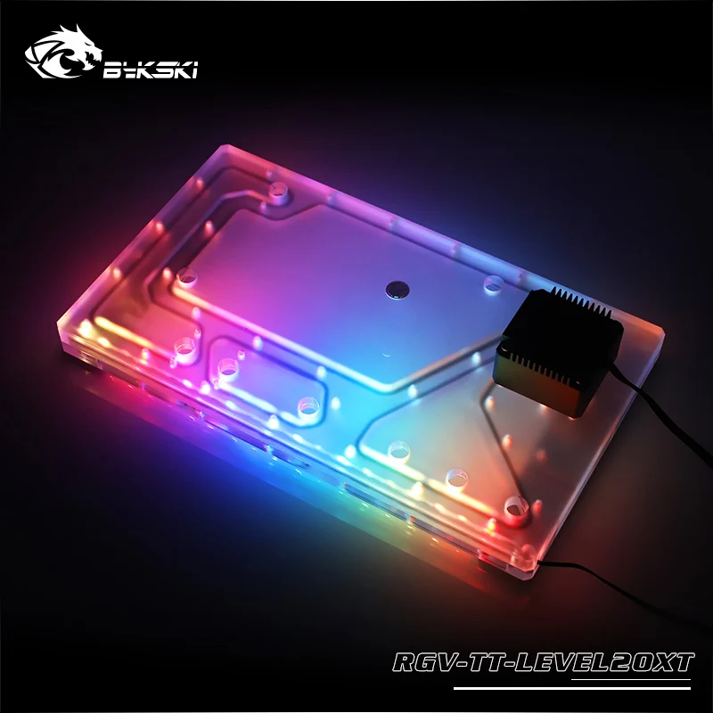 RGV-TT-LEVEL20XT, BYKSKI RGB прозрачный резервуар для воды для thermaltake TT уровень 20XT компьютерный чехол, резервуар с охлаждением, геймер ПК, водный путь