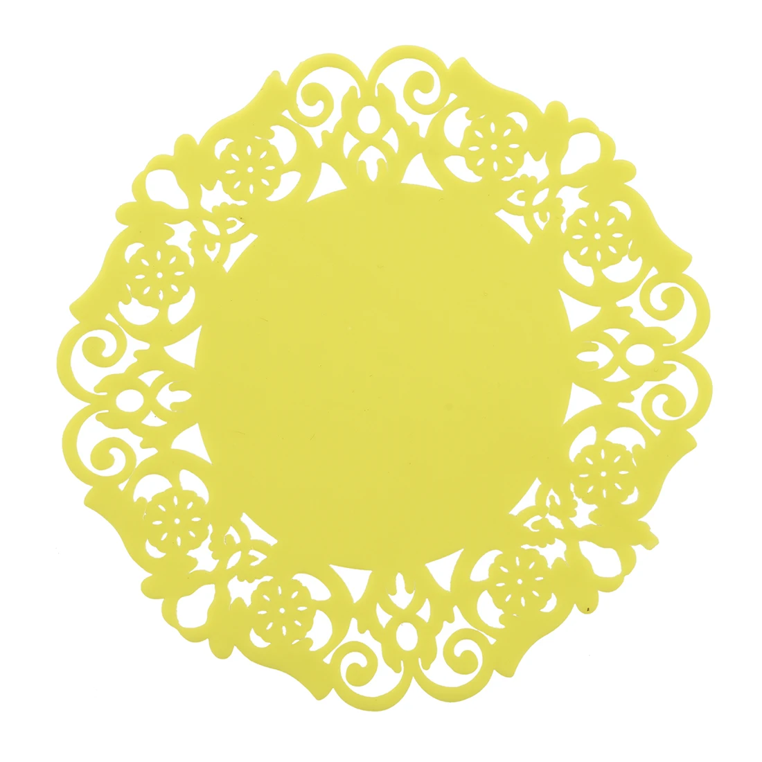 

lace coasters silicone pad Sweet retro translucent