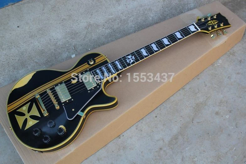 esp james hetfield iron cross black