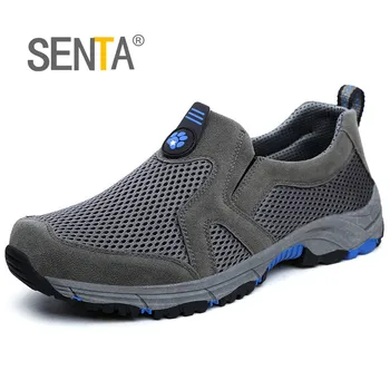 

SENTA Summer Sneakers Outdoor Breathable Men Hiking Shoes Man Trekking Trail Water Sandals Non-slip Wear Climbing Shoes Big Size