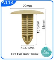 CNIKESIN 50 PCS B67 8 мм отверстие нейлон автомобиля застежка-молния Тип щит фиксаторы заклепки бампера зажимы автомобильного крыла для Toyota Ford