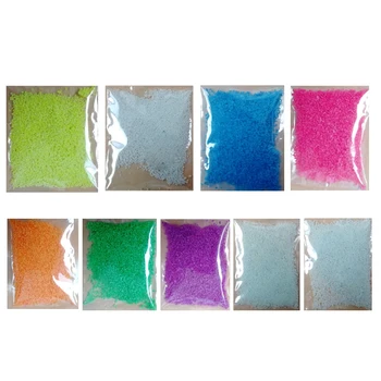 

9Pc Diy Fluorescent Body Art Glitter Coating Phosphor Luminous Body Painting Pigment Powder Glow in Dark Paint Dust Body Paint