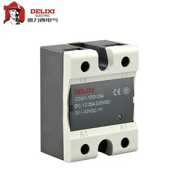 

DELIXI CDG1-1 10A 20A 40A 60A 80A 100A Single SSR Solid State Relay DC-AC DC Control AC No Contact