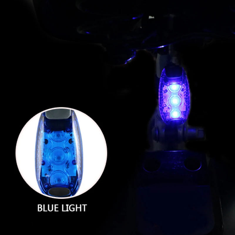 Clearance LED Bicycle Light Taillight Safety Warning Bicycle Rear Lamp Waterproof Mountaineering Backpack Helmet Running Flashing Lights 24