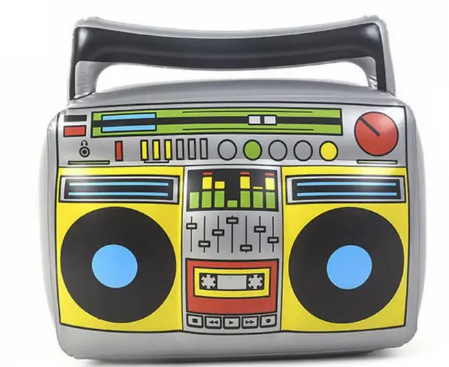 

1pcs PVC Children Inflatable Toys Kids Classic Radio Recorder Shape Toys For Home Musical Party Decoration