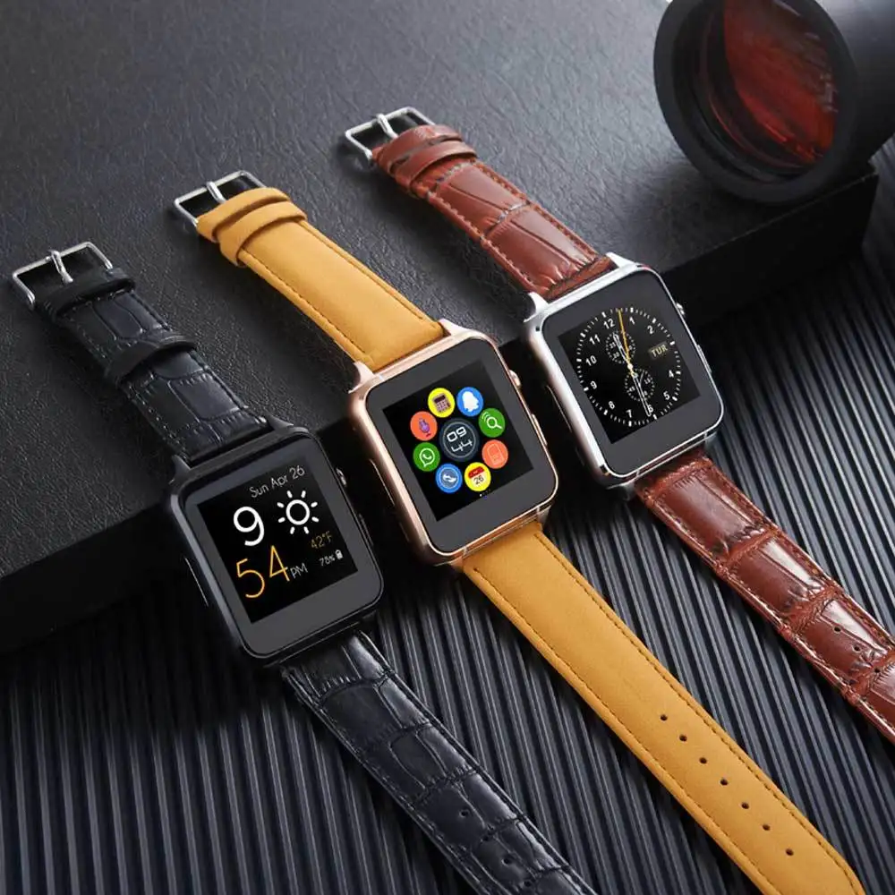 X7 Сенсорный экран Bluetooth Smart часы с Камера для Apple Android Wear Поддержка SIM WhatsApp наручные