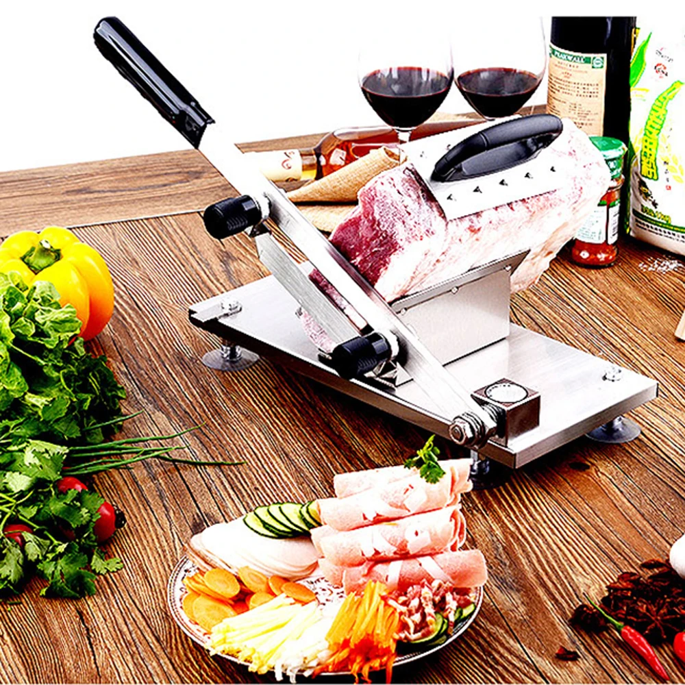 

IYouNice Manual mutton slicer household meat slicer mutton slicer meat machine commercial beef mutton roll cutting machine