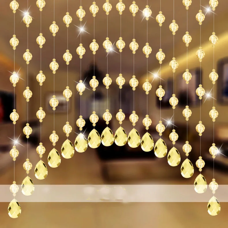 12 цветов 20 метров Хрустальный Arylic стеклянный шарик веревка модная занавеска Висячие на экране бусины домашние Декорации для вечеринки - Цвет: color 1