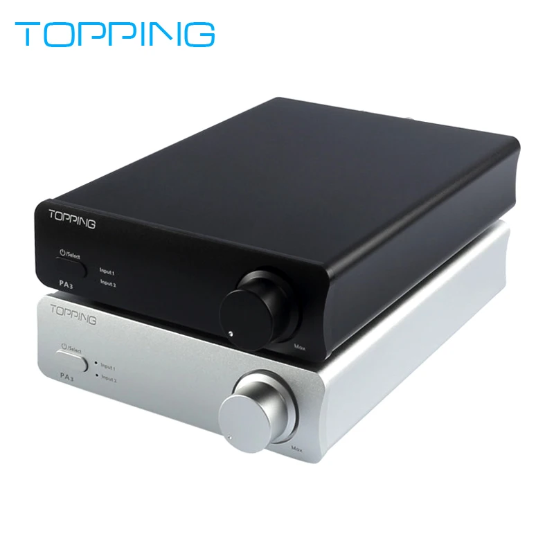 

TOPPING PA3 Desktop digital amplifier 80W x 2 with 2 way RCA input Providing intelligent MCU protection and input mem