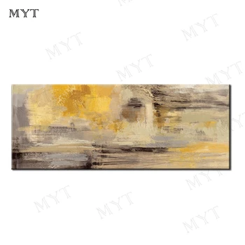 

MYT Abstract Gold Color Oil Painting Wall Art Picture Canvas Art Modern Painting Wall Decoration For Living Room Wall