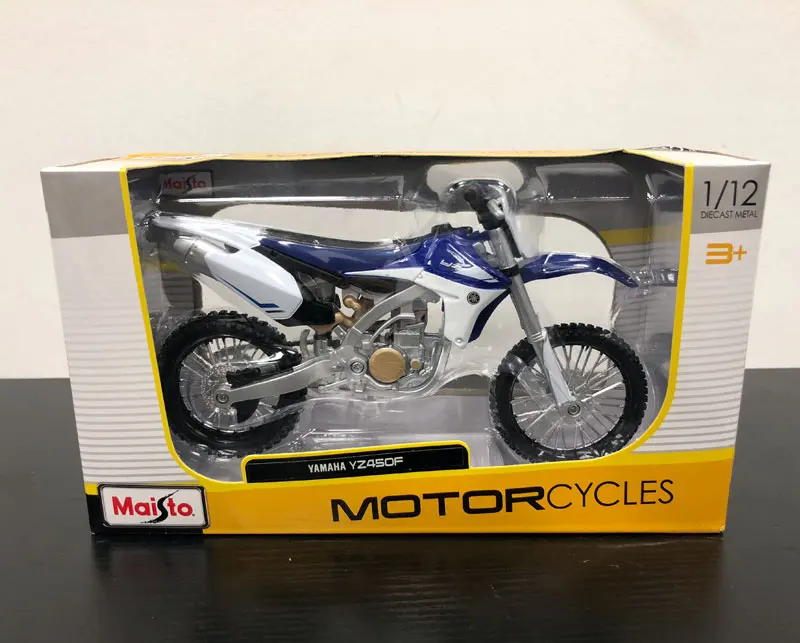 MAISTO 1/12 масштаб игрушки, модели мотоциклов Япония YAMAHA YZ450F Мотокросс литья под давлением металлический мотоцикл модель ручной работы