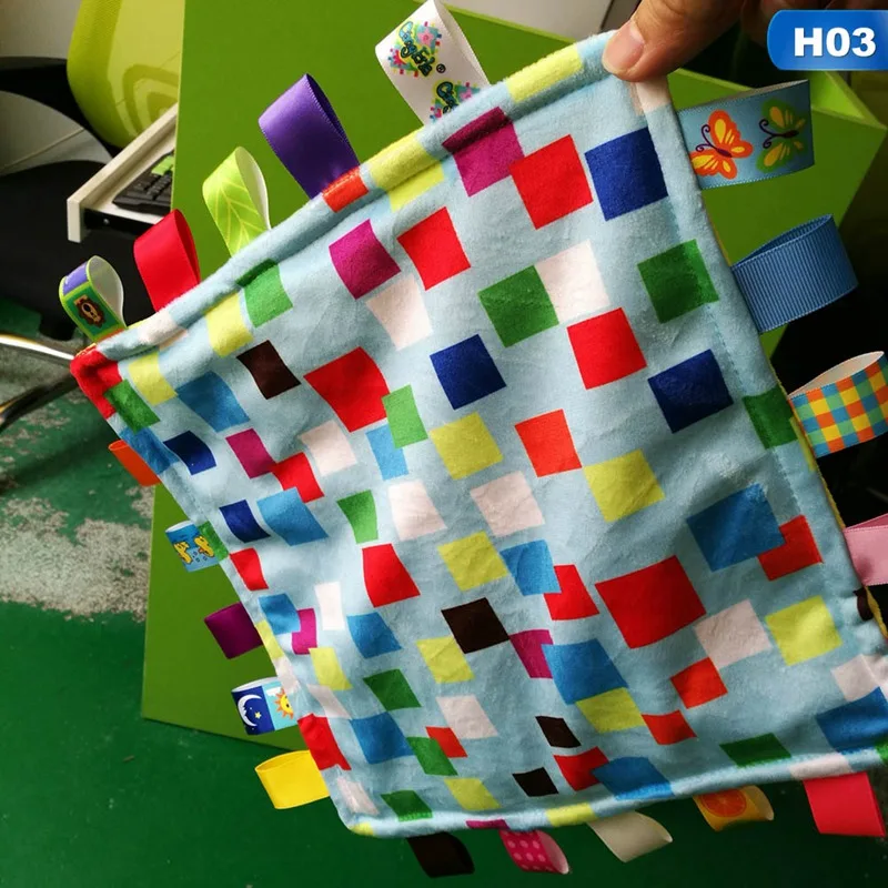 Детское полотенце, комфорт для ребенка, одеяло, супер мягкая квадратная плюшевая детская игрушка успокаивающий детский водный Одежда для собак - Цвет: 3