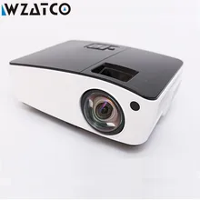 WZATCO Short throw Projector Daylight HDMI Home Theater 1080p full HD 3D DLP Projector Proyector beamer for church hall hotel