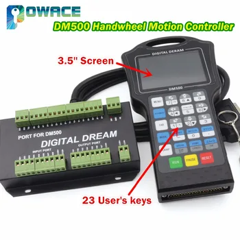 

[EU STOCK] 3-Axis or 4-Axis DM500 500Khz Handwheel Motion Controller For Engraving Machine replace DSP A11E