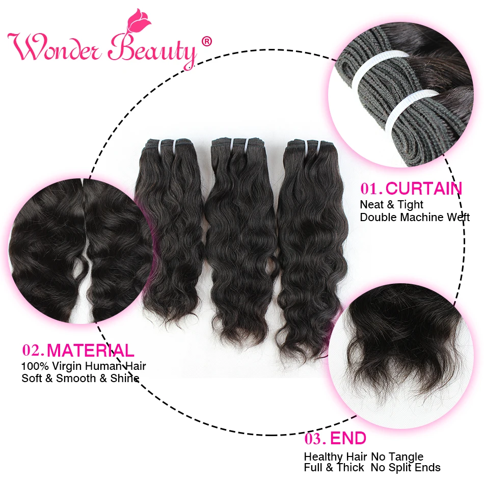 Human hair bundles with closure