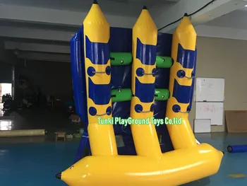 

PVC inflatable banana boat for 6 person with air blower