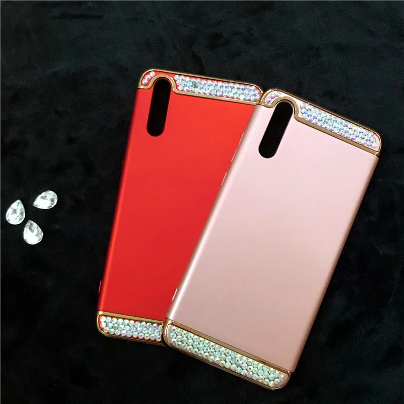 

Fashion Bling Rhinestone Case for Samsung Galaxy A7 2018 Glitter Anti-knock Phone Shell for samsung A72018 A750 Cover
