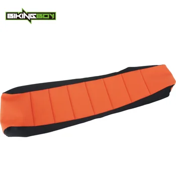 

BIKINGBOY Orange Black Motorcycle Offroad Ribbed Gripper Soft Seat Cover for KTM SX 65 SX65 2002-2008 2003 2004 2005 2006 2007